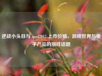 逆战小头目与 ipad2017 上市价格，游戏世界与电子产品的别样话题