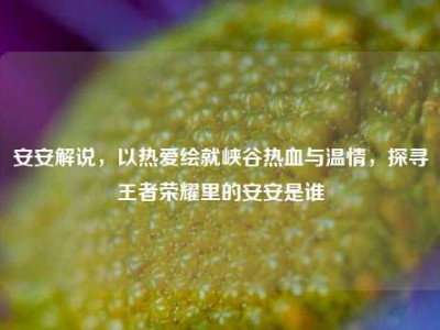 安安解说，以热爱绘就峡谷热血与温情，探寻王者荣耀里的安安是谁