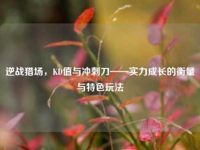 逆战猎场，KD值与冲刺刀——实力成长的衡量与特色玩法