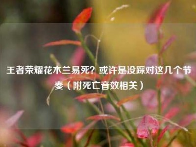 王者荣耀花木兰易死？或许是没踩对这几个节奏（附死亡音效相关）