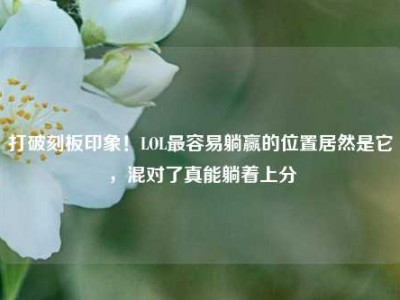 打破刻板印象！LOL最容易躺赢的位置居然是它，混对了真能躺着上分