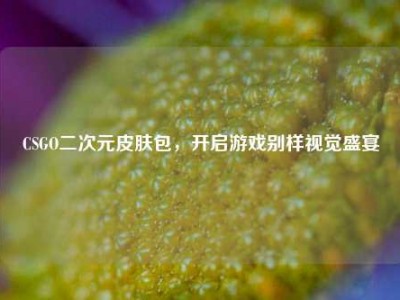 CSGO二次元皮肤包，开启游戏别样视觉盛宴