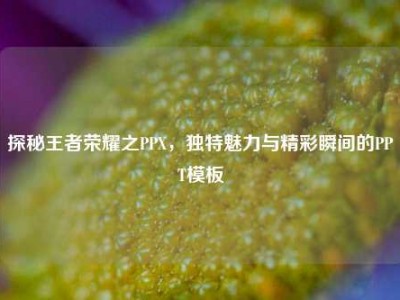 探秘王者荣耀之PPX，独特魅力与精彩瞬间的PPT模板