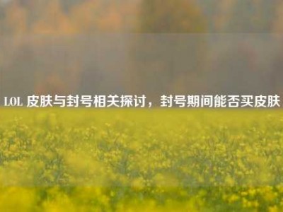 LOL 皮肤与封号相关探讨，封号期间能否买皮肤