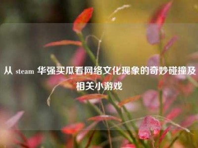 从 steam 华强买瓜看网络文化现象的奇妙碰撞及相关小游戏