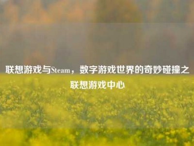 联想游戏与Steam，数字游戏世界的奇妙碰撞之联想游戏中心