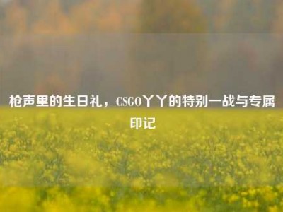 枪声里的生日礼，CSGO丫丫的特别一战与专属印记