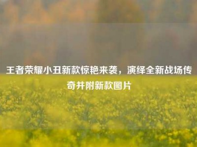 王者荣耀小丑新款惊艳来袭，演绎全新战场传奇并附新款图片