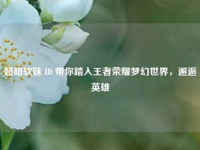 超甜软妹 ID 带你踏入王者荣耀梦幻世界，邂逅英雄