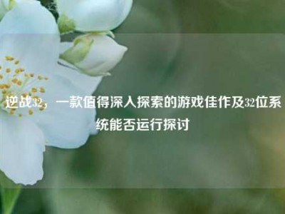 逆战32，一款值得深入探索的游戏佳作及32位系统能否运行探讨