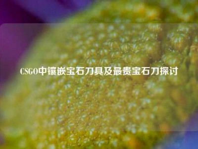 CSGO中镶嵌宝石刀具及最贵宝石刀探讨