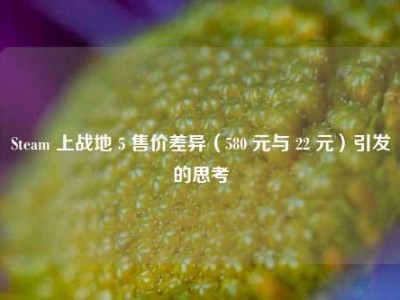 Steam 上战地 5 售价差异（580 元与 22 元）引发的思考