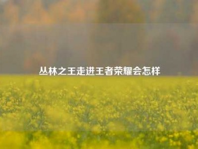 丛林之王走进王者荣耀会怎样