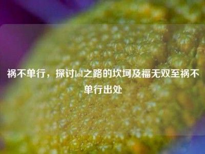 祸不单行，探讨lol之路的坎坷及福无双至祸不单行出处