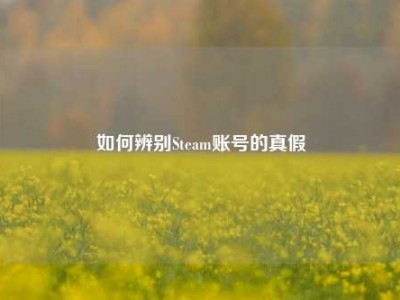 如何辨别Steam账号的真假