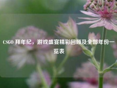 CSGO 拜年纪，游戏盛宴精彩回顾及全部年份一览表