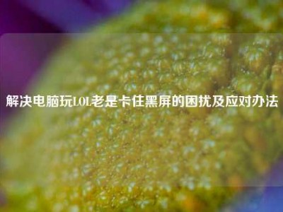 解决电脑玩LOL老是卡住黑屏的困扰及应对办法