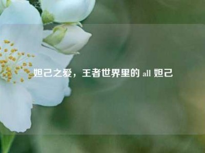 妲己之爱，王者世界里的 all 妲己