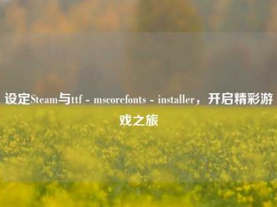设定Steam与ttf - mscorefonts - installer，开启精彩游戏之旅