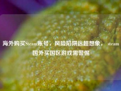 海外购买Steam账号，风险陷阱远超想象， steam国外买国区游戏需警惕