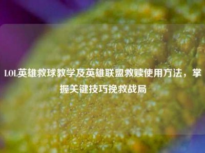 LOL英雄救球教学及英雄联盟救赎使用方法，掌握关键技巧挽救战局