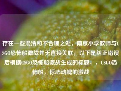 存在一些混淆和不合理之处，南京小学教师与CSGO恐怖船激战并无直接关联，以下是纠正错误后根据CSGO恐怖船激战生成的标题，，CSGO恐怖船，惊心动魄的激战