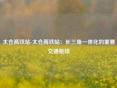 太仓高铁站-太仓高铁站：长三角一体化的重要交通枢纽