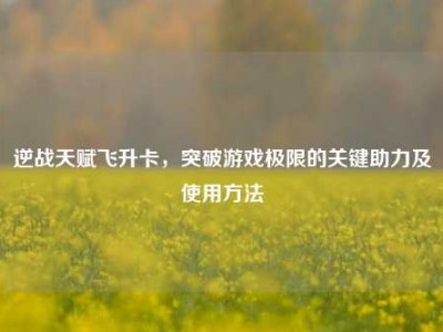 逆战天赋飞升卡，突破游戏极限的关键助力及使用方法
