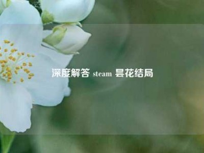 深度解答 steam 昙花结局