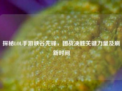 探秘LOL手游峡谷先锋，团战决胜关键力量及刷新时间