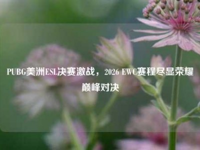 PUBG美洲ESL决赛激战，2026 EWC赛程尽显荣耀巅峰对决
