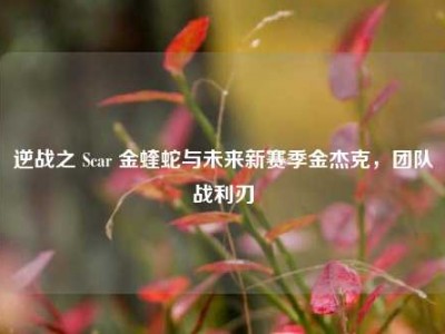 逆战之 Scar 金蝰蛇与未来新赛季金杰克，团队战利刃