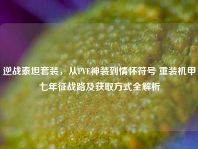 逆战泰坦套装，从PVE神装到情怀符号 重装机甲七年征战路及获取方式全解析