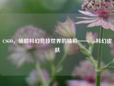 CSGO，领略科幻竞技世界的精彩——csgo科幻皮肤