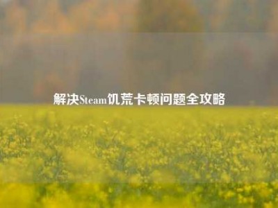解决Steam饥荒卡顿问题全攻略
