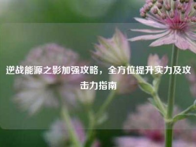 逆战能源之影加强攻略，全方位提升实力及攻击力指南