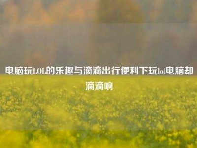 电脑玩LOL的乐趣与滴滴出行便利下玩lol电脑却滴滴响