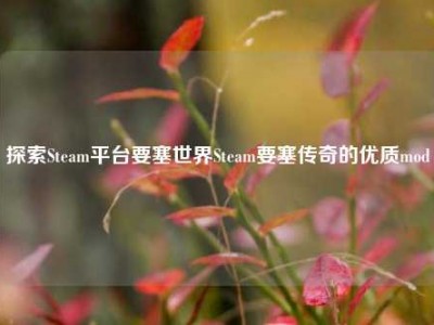 探索Steam平台要塞世界Steam要塞传奇的优质mod