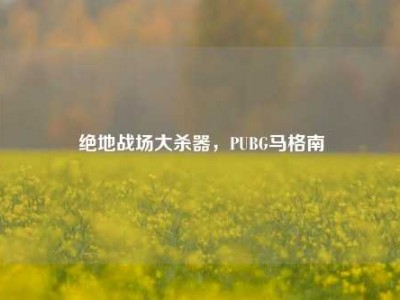 绝地战场大杀器，PUBG马格南