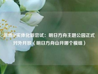 游戏IP实体化新尝试：明日方舟主题公园正式对外开放（明日方舟山开哪个模组）
