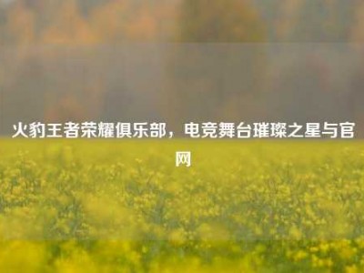 火豹王者荣耀俱乐部，电竞舞台璀璨之星与官网