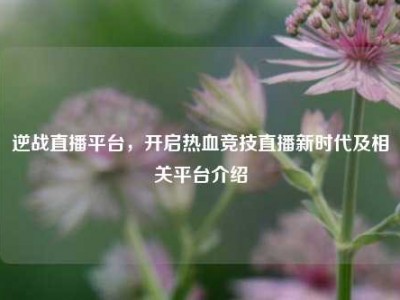 逆战直播平台，开启热血竞技直播新时代及相关平台介绍