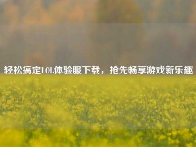 轻松搞定LOL体验服下载，抢先畅享游戏新乐趣