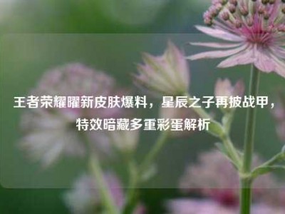 王者荣耀曜新皮肤爆料，星辰之子再披战甲，特效暗藏多重彩蛋解析