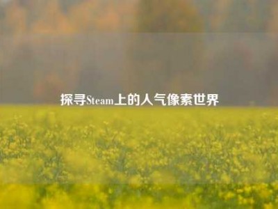 探寻Steam上的人气像素世界