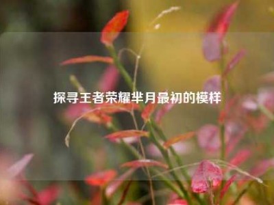 探寻王者荣耀芈月最初的模样