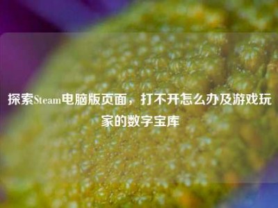 探索Steam电脑版页面，打不开怎么办及游戏玩家的数字宝库