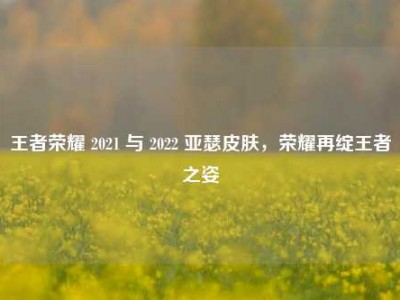 王者荣耀 2021 与 2022 亚瑟皮肤，荣耀再绽王者之姿