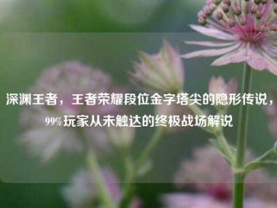 深渊王者，王者荣耀段位金字塔尖的隐形传说，99%玩家从未触达的终极战场解说