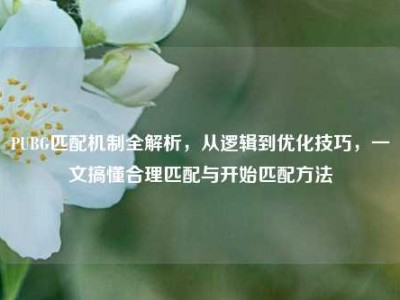 PUBG匹配机制全解析，从逻辑到优化技巧，一文搞懂合理匹配与开始匹配方法